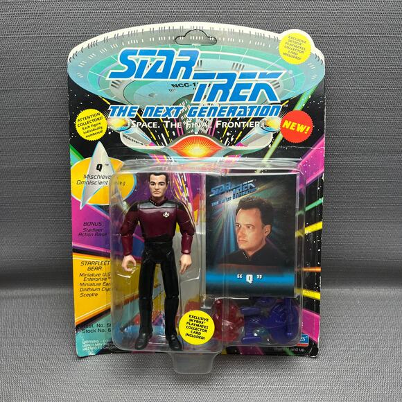 Playmates 1993 Star Trek The Next Generation Q Action Figure - Picture 1 of 7